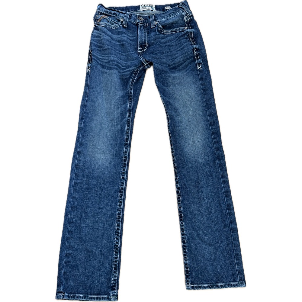 Ariat M7 Rocker Slim Fit Straight Leg Jeans Mens 32x36 Medium Wash Denim